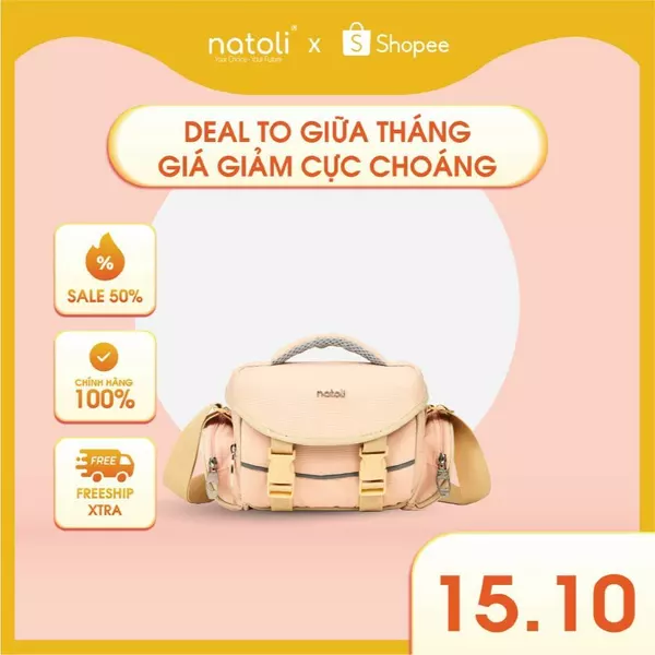 Túi máy ảnh đeo chéo chống sốc Natoli, nhiều ngăn đựng lens nhỏ gọn BST Compact Camera Bag T68