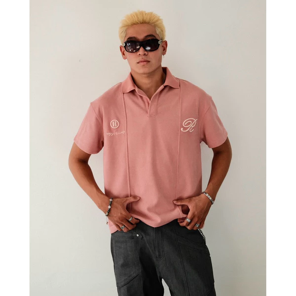 Áo Polo RVB JIYU PINK/ BLACK/ GRAY