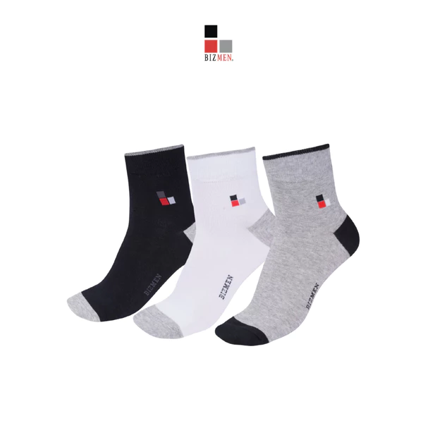 ARISTINO BIZMEN Tất Nam Cổ Trung Dệt Kim CO04 Cotton Mềm Mại Thấm Hút Mồ Hôi Kháng Khuẩn Thoáng Khí Độ Dày Vừa