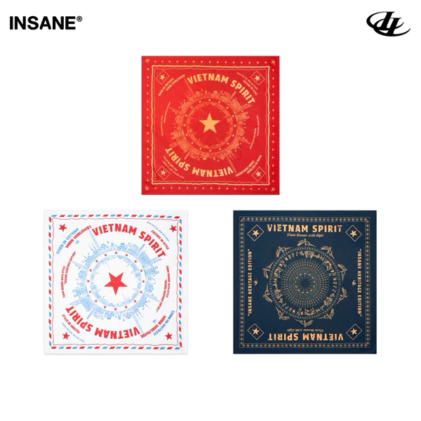 Khăn Banada InsaneClo VIETNAM BANDANA Unisex Lụa Satin In Họa Tiết