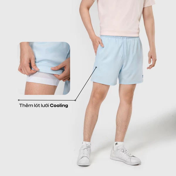 [MUA 3 GIẢM 12%]Quần shorts nam Summer Cool mềm mại, thoáng mát, thấm hút, 7inch 2 lớp Coolmate