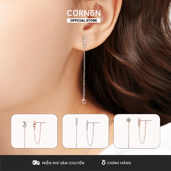 Bộ Sưu Tập Khuyên Tai Nữ Thời Trang Curnon Layer Earring Collection - Khuyên Tai Nữ Thép Không Gỉ