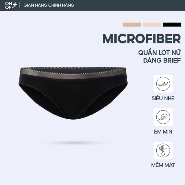 Quần lót nữ ONOFF sợi Microfiber siêu mảnh mát mịn, mỏng nhẹ - 16UJ23A001