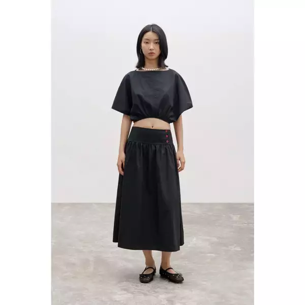 LIBÉ WORKSHOP - Chân váy dài qua gối dáng suông