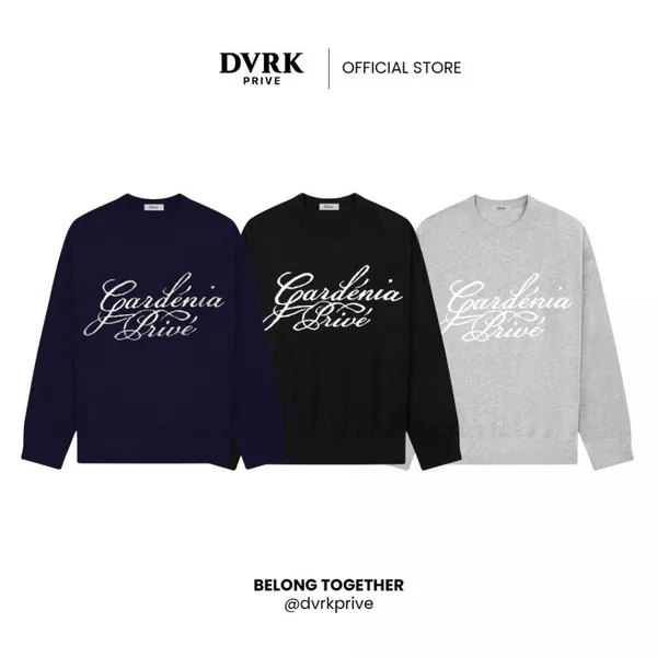 Áo Len Tay Dài Nam Nữ Dệt Kim DVRK Privé Vải Knit Cao Cấp Mùa Đông Gardenia Local Brand 23FW