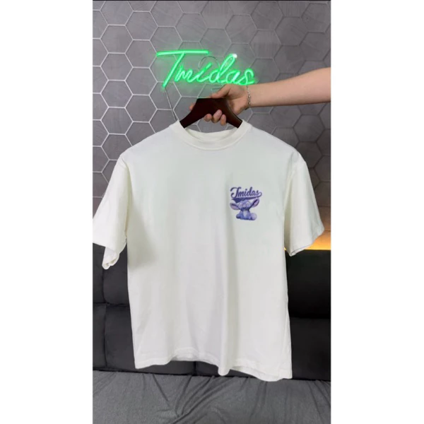 Áo thun TMIDAS Lilostick 100% cotton 2 chiều oversize nam nữ  from rộng Logo Tmidas in háng có sẵn