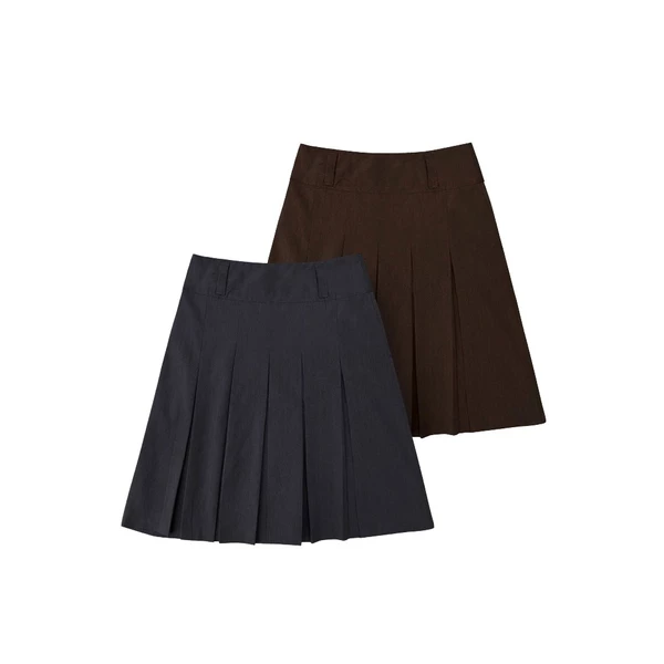 MAHU - CHÂN VÁY XẾP LY DÁNG MIDI