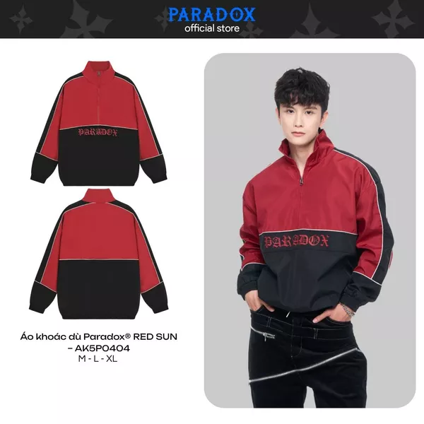 Áo khoác gió RED SUN JACKET Chất dù PARADOX AK5P0404