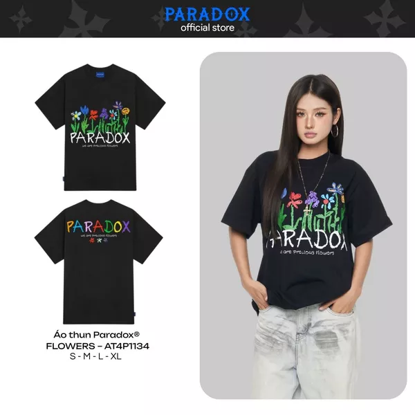 Áo thun FLOWERS Cotton PARADOX AT4P1134
