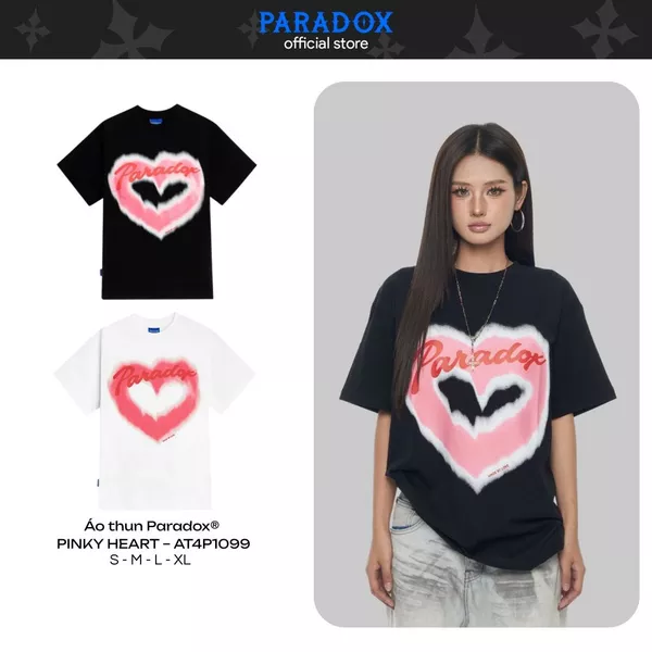 Áo thun PINKY HEART Cotton PARADOX AT4P1099