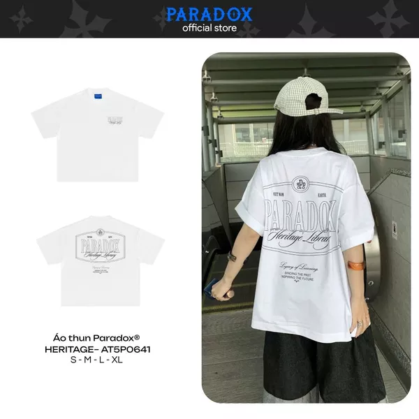 Áo thun HERITAGE LIBRARY  TEE Cotton PARADOX  AT5P0641