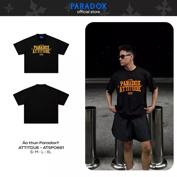 Áo thun oversize ATTITUDE TEE Cotton PARADOX AT5P0661