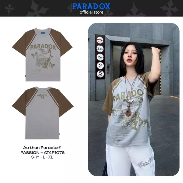Áo thun PASSION LIGHT GREY Cotton PARADOX AT4P1076