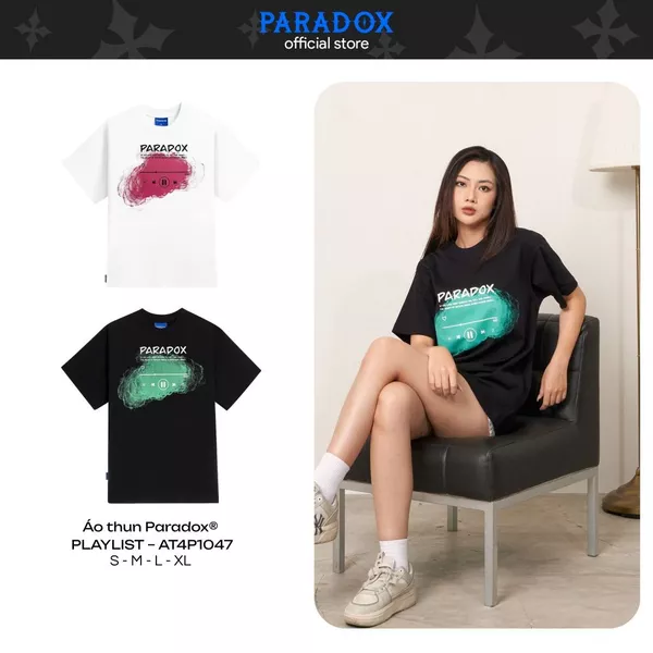Áo thun PLAYLIST Cotton PARADOX AT4P1047