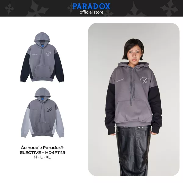 Áo hoodie ELECTIVE HOODIE Chất nỉ bông PARADOX HD4P1113