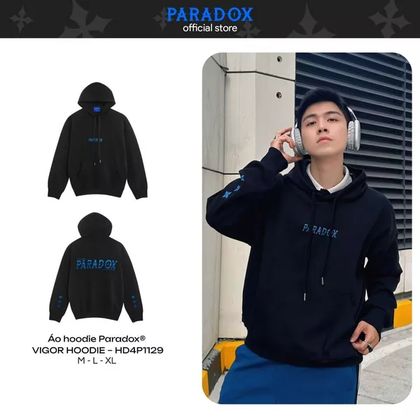 Áo hoodie VIGOR HOODIE Chất nỉ bông PARADOX HD4P1129
