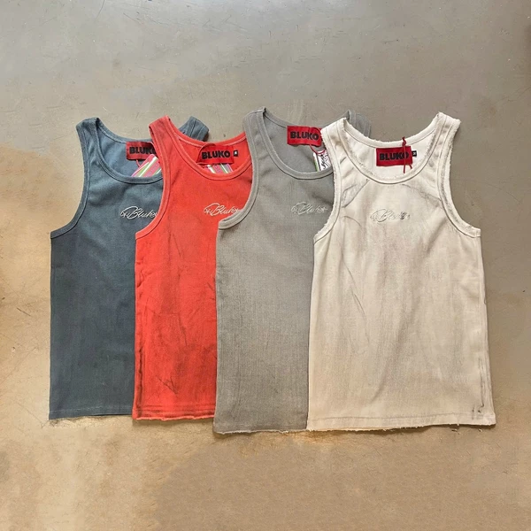 Áo Tanktop Nam Bluko Men Washed