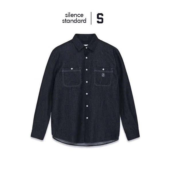 Áo sơ mi SilenceStandard Premium Denim Logo S [SB02]