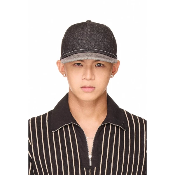 Mũ, nón lưỡi trai vải jean thêu chữ - BEUTER® EMBROIDERED BASEBALL CAP - BLACK