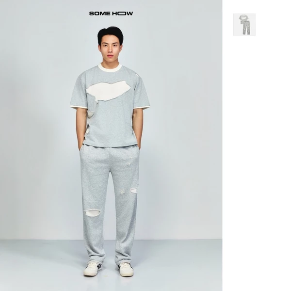  Set Nam The Distressed T-shirt Short, Chất Vải Nỉ Thoải Mái, SB0054, SOME HOW STORE