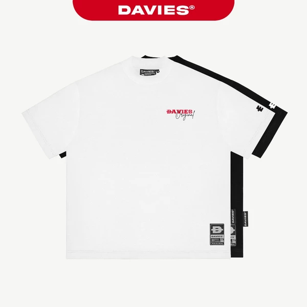 Áo phông form rộng in tràn viền DAVIES local brand nam nữ thun cotton co giãn màu đen, trắng Tee Unbound I D37-T7