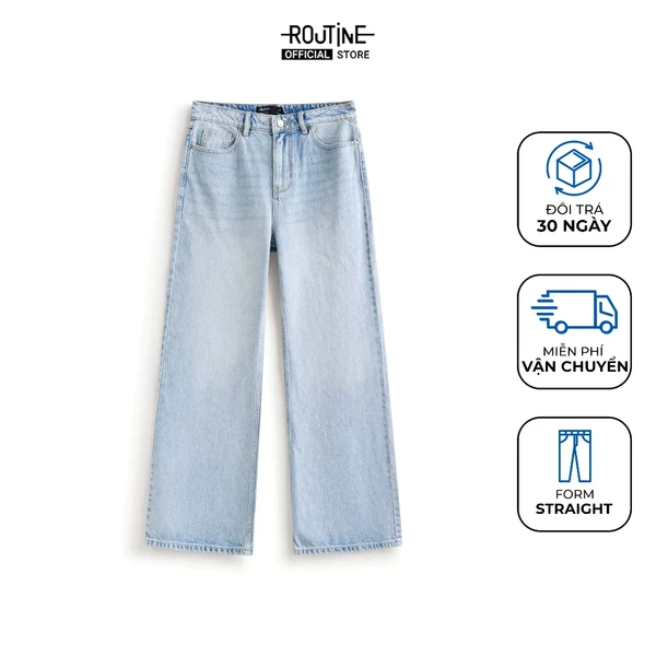 Quần Jeans Nữ Form Straight - Routine 10F25DPAW038