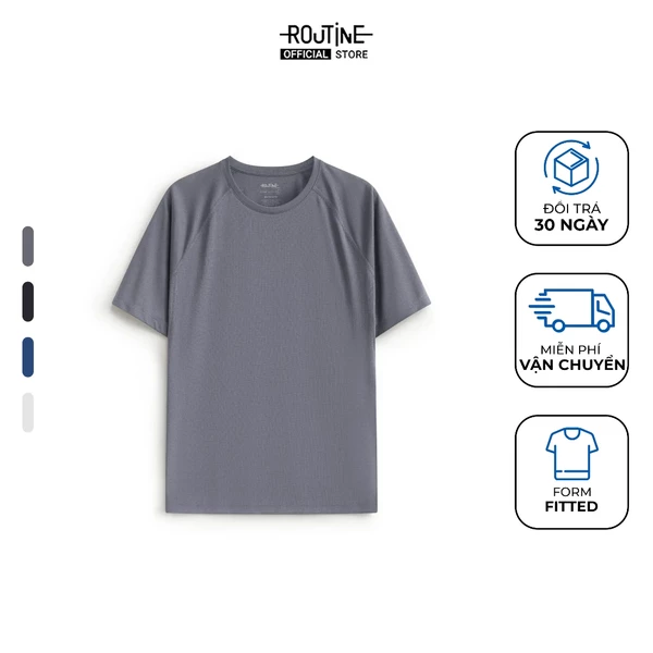 Áo Thun Thể Thao Tay Ngắn Nam Active Wear Form Fitted - Routine 10S25TSSA001