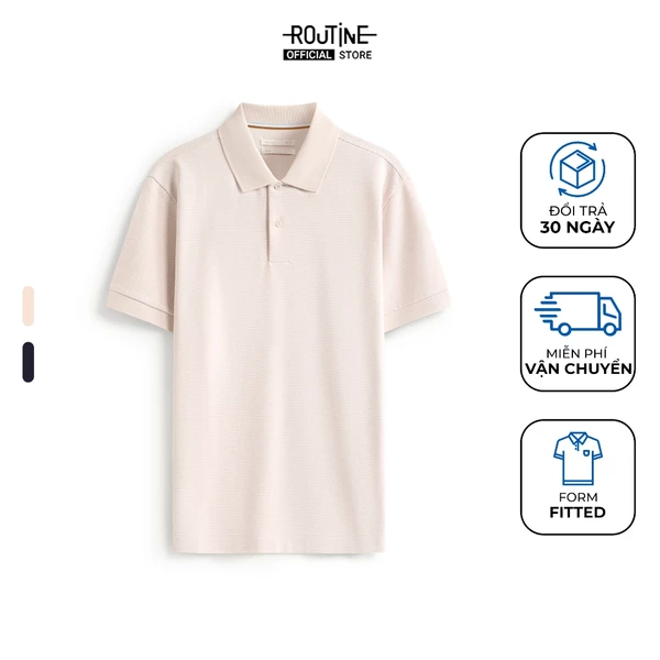 Áo Polo Tay Ngắn Nam Phối Tape Form Fitted - Routine 10F25POL017