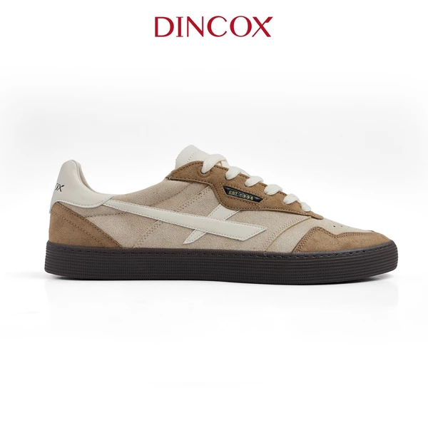Giày Sneaker Nam Nữ DC48 BROWN ALLEY Dincox Shoes Đế Bằng - Da Suede Cao Cấp