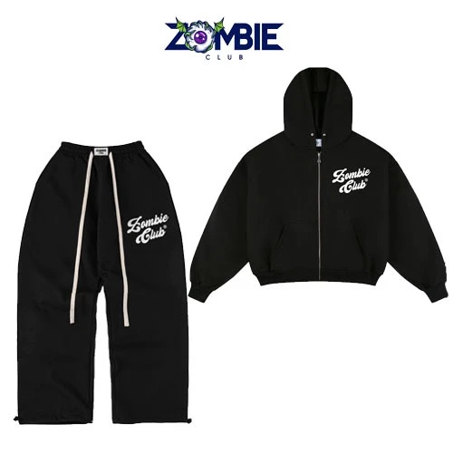[NEW] Set Nỉ Chân Cua 420gsm, ZOMBIE.CLUB,Mã SS26,Thêu Xù, Chính Hãng