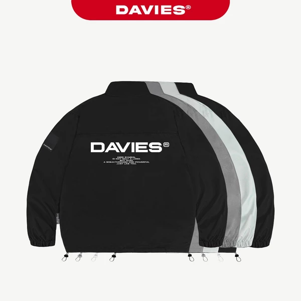 Áo khoác dù hai lớp DAVIES form rộng nam nữ nhiều màu Basic SS22 Jacket local brand