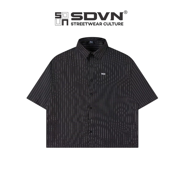 Áo Sơ Mi Ngắn Tay STRIPE BOXY SDVN, Sơ Mi Trơn Kẻ Sọc Hottrend Form Boxy, vải Oxford, Nam Nữ Unisex