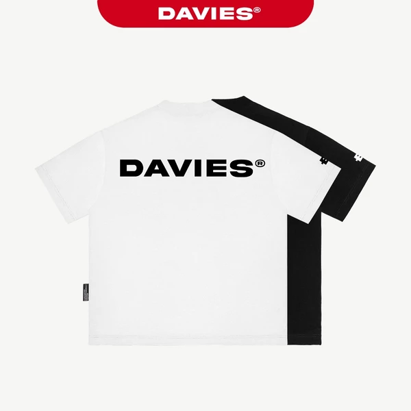 Áo thun cotton nữ nam local brand DAVIES form rộng tay lỡ đen, trắng basic Statement Tee I D38-T2