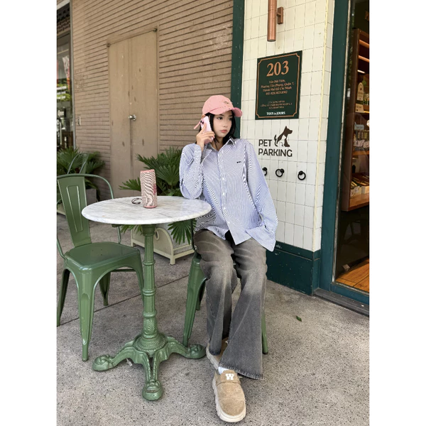 Áo sơ mi tay dài STRIPE FORMAL Unisex nam nữ , sơ mi kẻ sọc dài tay công sở năng động, cá tính SDVN