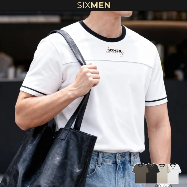 Áo Thun Nam Luxury Pilot SIXMEN Vải Cotton Cao Cấp, Co Giãn 4 Chiều, Form Fit Thoáng Mát