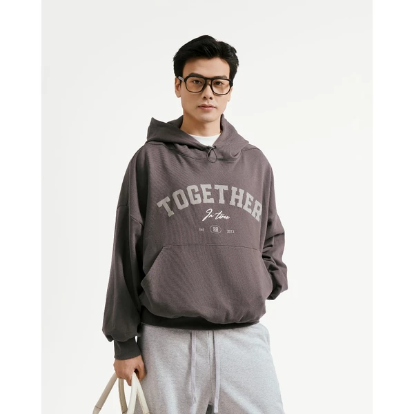 Áo Hoodie Nam Vải Nỉ Form Boxy - Routine 10F25HOD001
