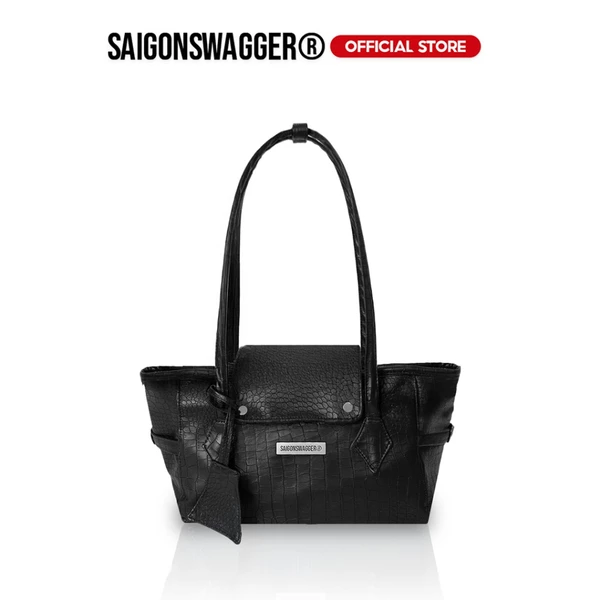 Túi Xách Da SAIGONSWAGGER® SGS “LUNE EMBOSSED” ELEGANT BAG /MEDIUM/