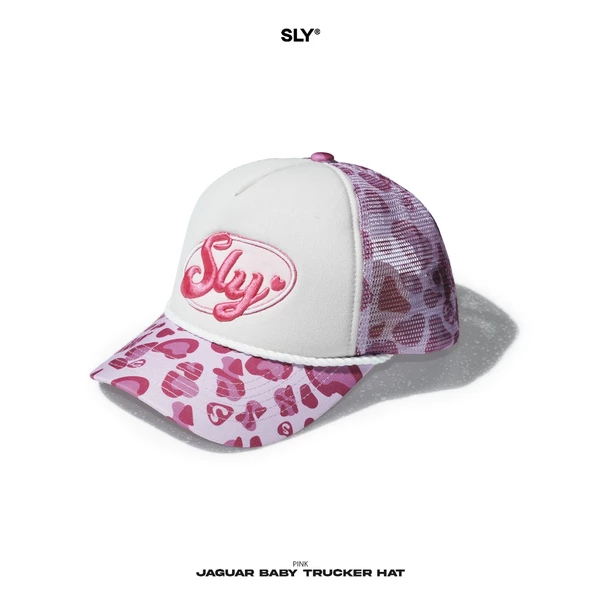 Nón lưỡi trai SLY Jaguar Trucker Hat Camo Baby Pink
