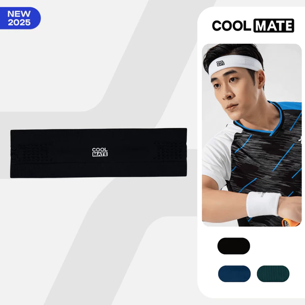 [MUA 2 GIẢM 5%]Băng đô thể thao Pickleball, tennis nam nữ chặn mồ hôi Headband mềm mại thấm hút Coolmate