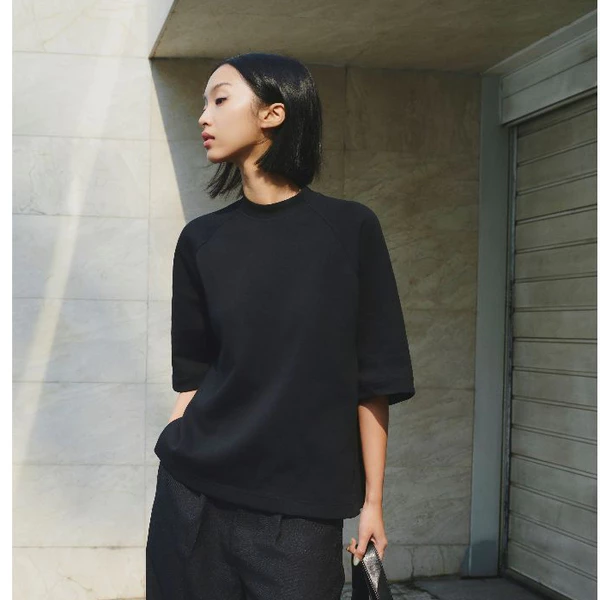 HIGHCHIC - ESSEN TEE - ÁO THUN COTTON - FORM RỘNG THOẢI MÁI