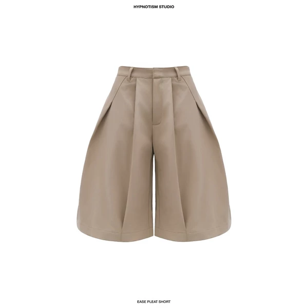 HYPNOTISM |'EASE PLEAT SHORTS' Quần short xếp ly form rộng thoải mái phong cách streetwear