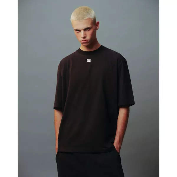 Eleven - Áo Thun Oversize Thêu Mono | Màu Đen