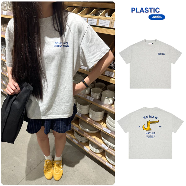 Áo thun oversized boxy, áo thun local "Sống Nice" 250gsm Cổ Tròn Unisex Nam Nữ Basic