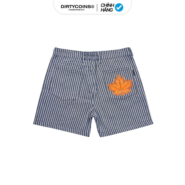 Quần Ngắn DirtyCoins Striped Maple Leaf Grey