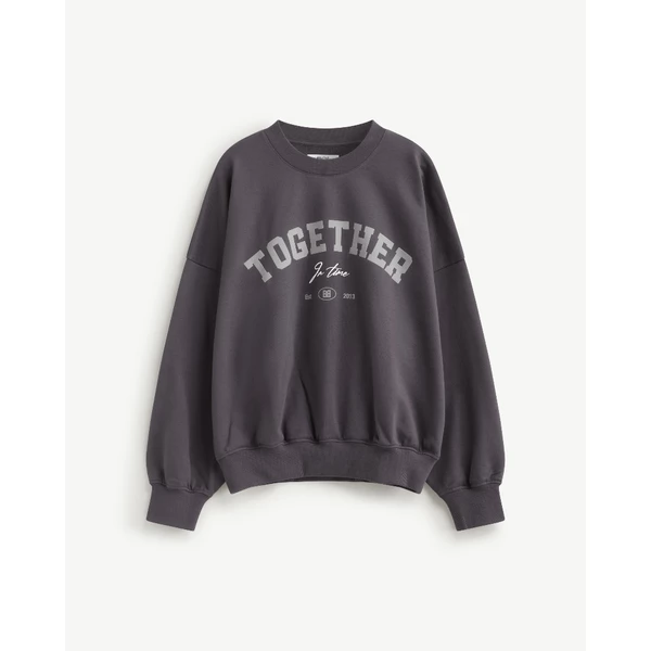 Áo Sweatshirt Tay Dài Nam Nỉ Gắn Patch Form Boxy - Routine 10F25SWE002