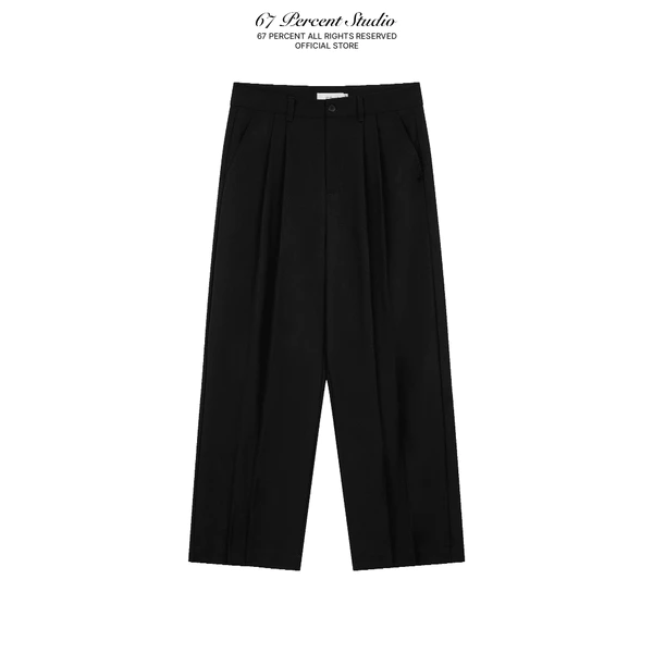 Quần Tây Ống Suông Xếp Ly Túi Chéo 67PERCENT/ 67% - OTIS TROUSERS
