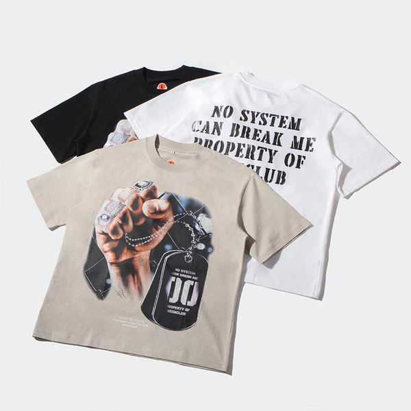 Áo thun NO SYSTEM - HIGHCLUB Tay lỡ cổ tròn NHIỀU MÀU - UNISEX