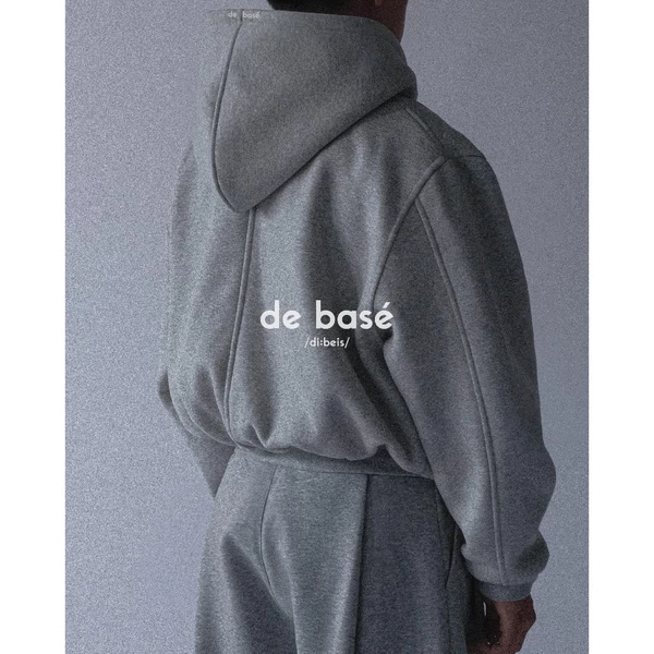 basé ZIP-UP HOODIE 01 - Áo Khoác Hoodie Zip Nỉ bông 440gsm - de basé