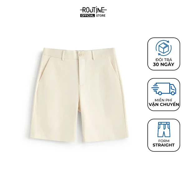 Quần Short Kaki Nam Form Straight - Routine 10S25PSH003