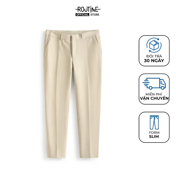 Quần Tây Dài Nam Form Slim - Routine 10F25PFO012